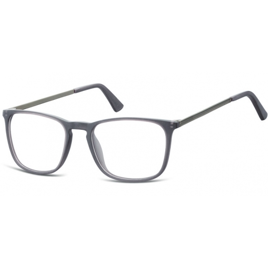 Okulary oprawki zerówki korekcyjne nerdy Unisex Sunoptic AC25F ciemnoszare